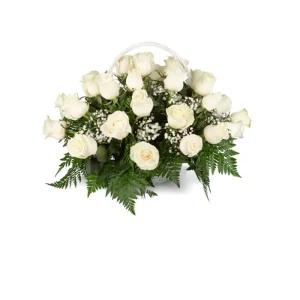 Cesta de Flores Blancas